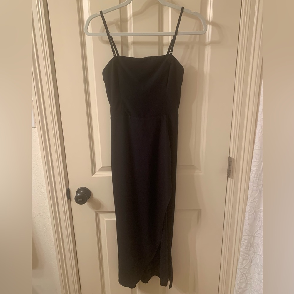 Abercrombie and Fitch Black Midi Dress